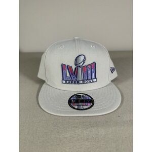 New Era Superbowl Hat Cap Snap Back Beige Pink 9FIFTY NFL Las Vegas Mens